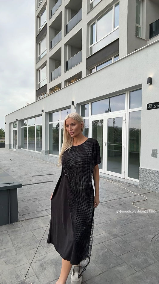 Рокля на PUNK QUEEN с мрежа